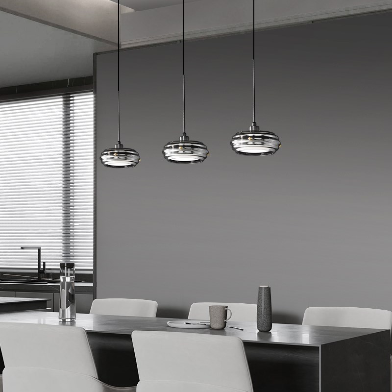 新款轻奢餐厅灯卧k室床头吊灯现代简约创意全铜意式艺术吧台小吊