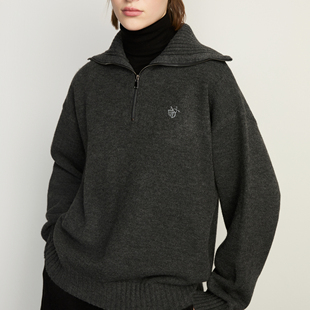 高开合领针织衫 半拉链时尚 DOT经典 ARC