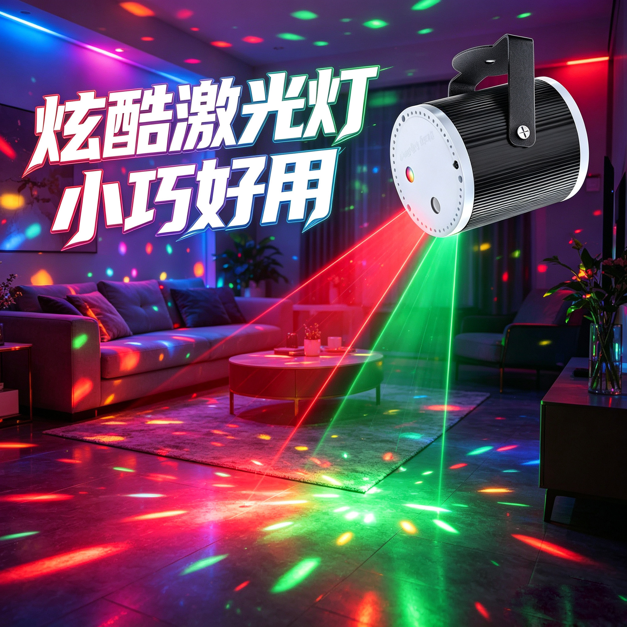 ktv氛围灯蹦迪彩灯客厅聚会K歌图片