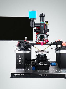 探针台手动测试晶圆忆阻器失效分析IV测试光电流测试Mapping架探