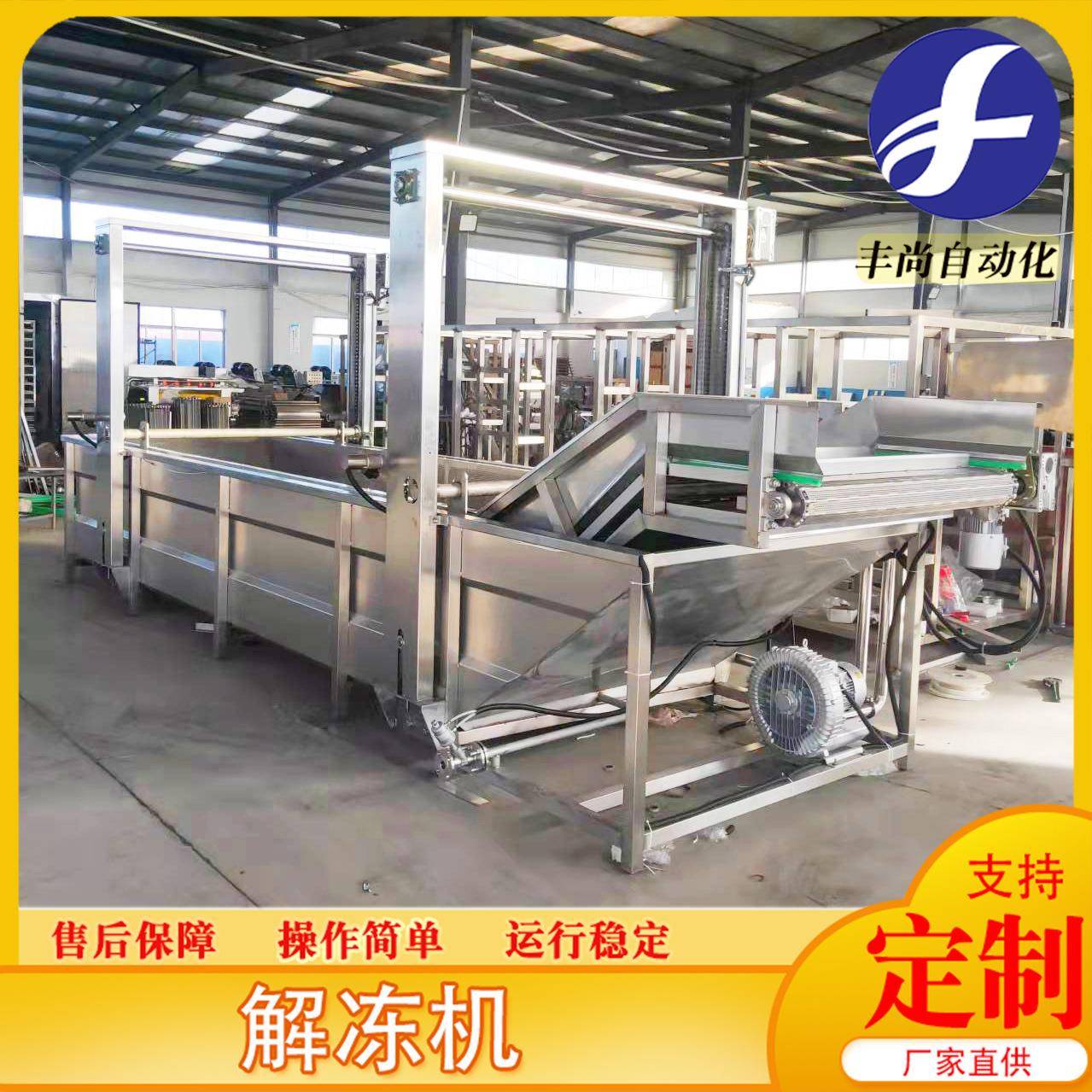 鸡翅鸡腿解冻机肉制品解冻流水作业线全自动不锈钢解冻机设备