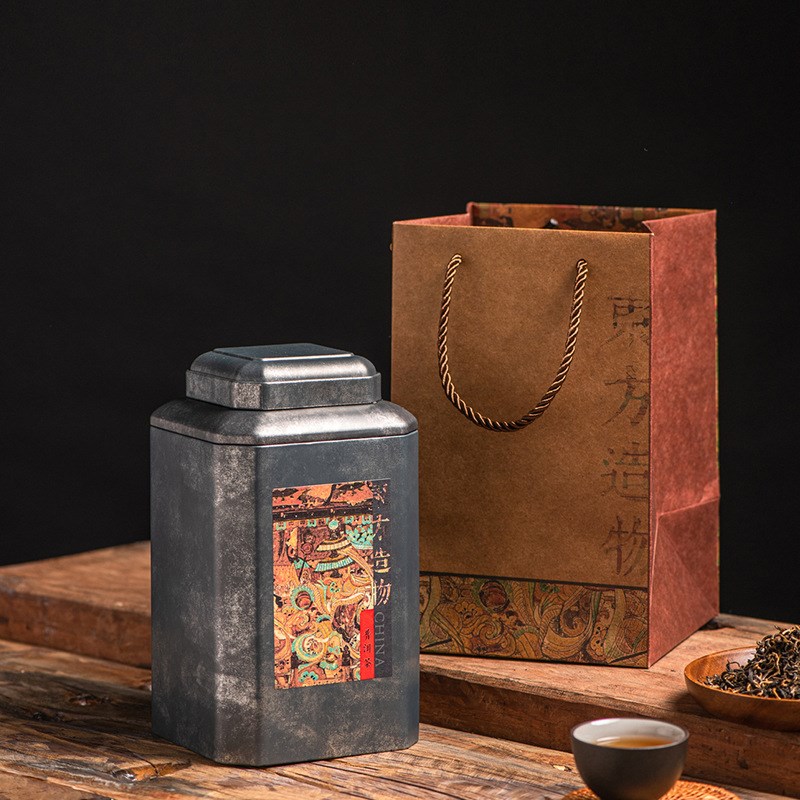 茶叶包装盒曦8130覆t古马口铁金属茶叶包装罐密封罐现货