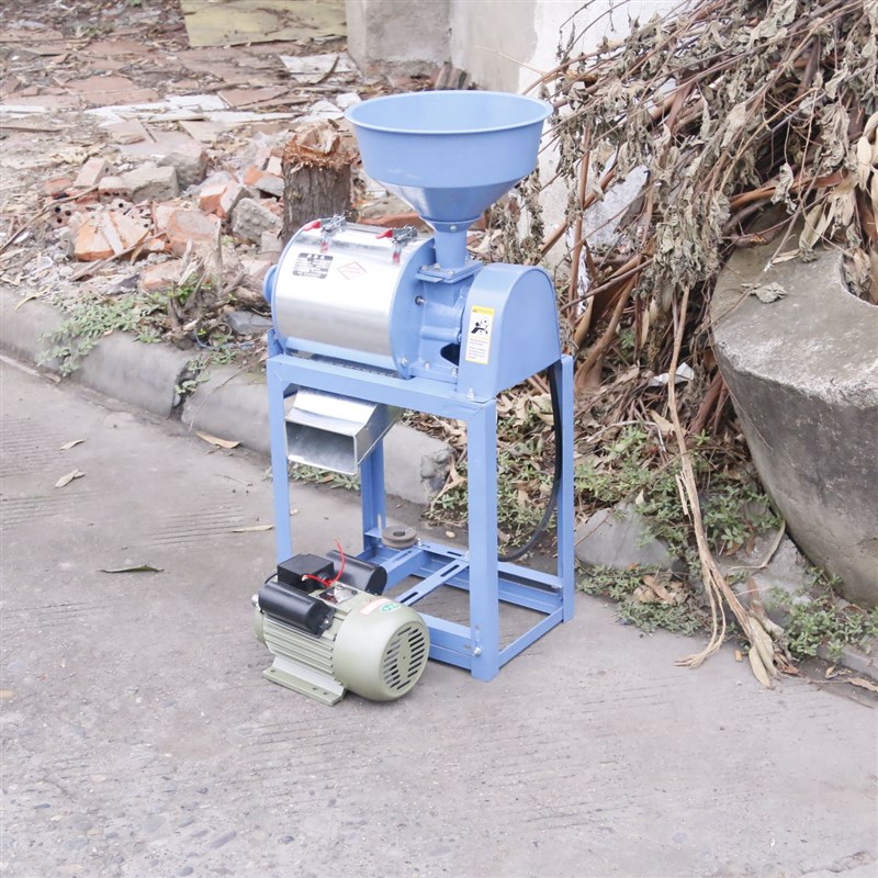 小麦黄豆绿豆荞麦超细磨粉机新款全自动家K用磨面机商用电动面粉