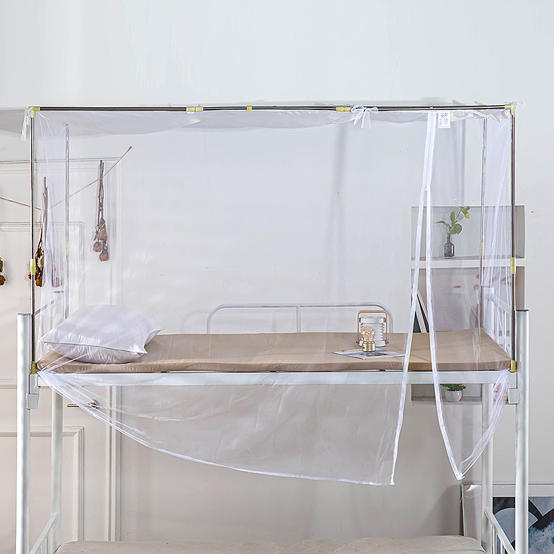 加密拉链通用寝室蚊帐学生宿舍0.9上下铺G1.2左右单人床家用侧门1