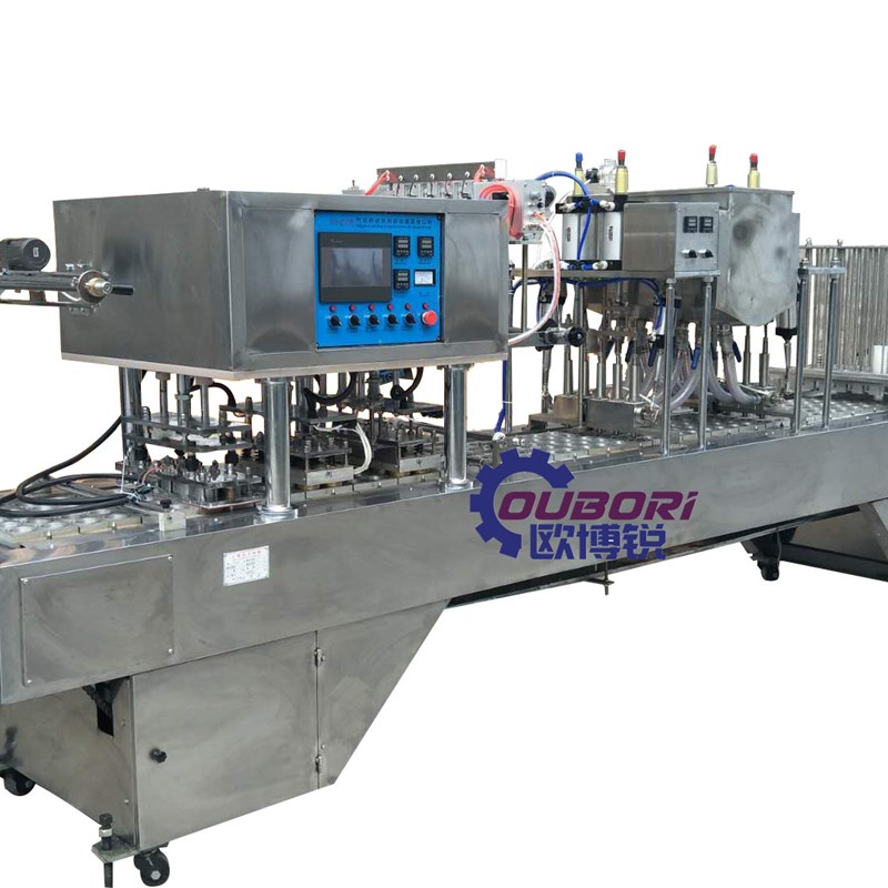 颗粒灌装封口机酸奶牛奶灌装y封口机杯状水灌装机瓶装鸭血封口机