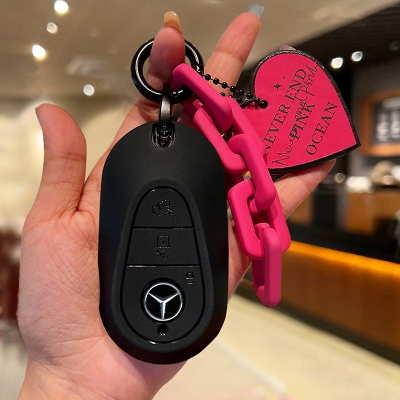 奔驰e300l钥匙套c260l车a200l男c200l扣glc gla glb220 gle350壳