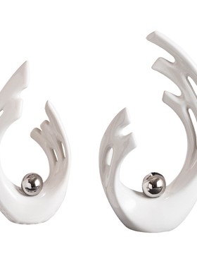 现代简约轻奢酒店装饰品奶茶咖啡店摆件网红拍照区布置高档小摆设