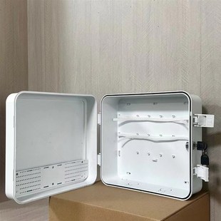 监控网络智能化专用设备箱带锁塑料防雨交换机路由器排插收纳分层