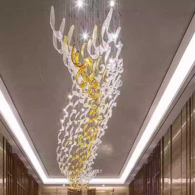 酒店宴会厅婚礼大厅大堂销售部沙盘俱乐艺术玻璃挂件挂饰挂件吊灯