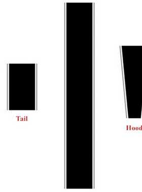 适用于斯柯达 Citigo适合 3-5 门车头车顶车尾贴纸改装车贴A886