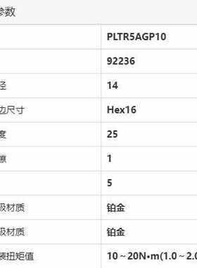NGK双贵新品火花塞PLTR5AGP10【92236】