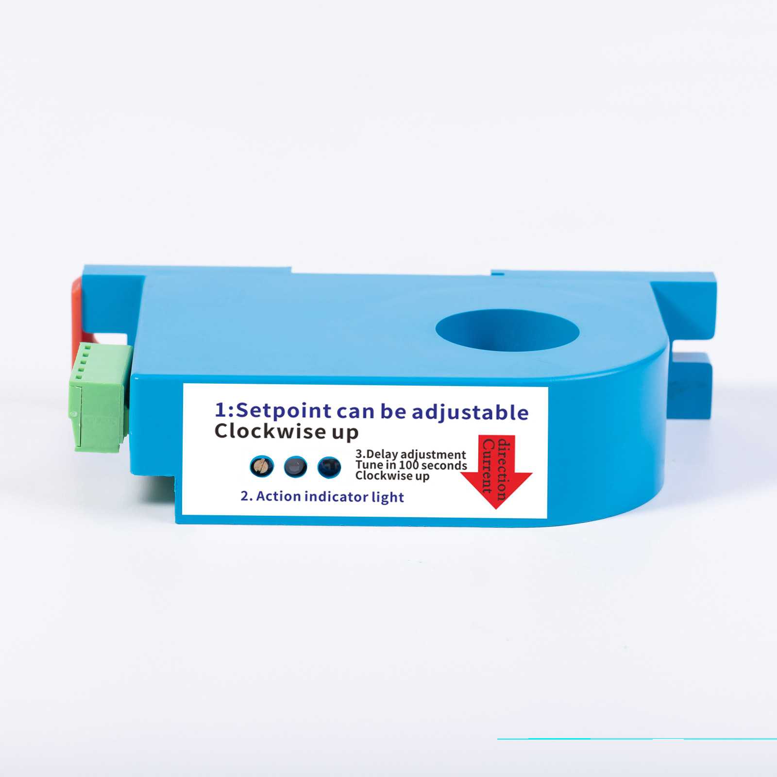 DC 0-50A/300A电磁感应Din导轨电流开关 CE认证 200ms延时