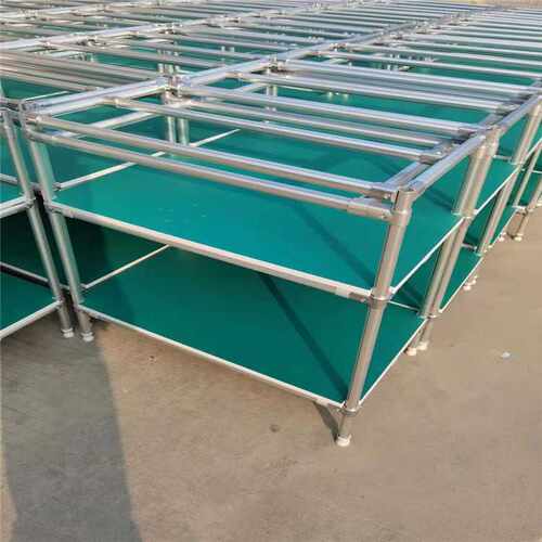 第三代精益管工作台  铝合金线棒工作台 铝管货架周转车 可定制