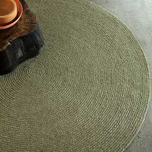 手工绳编剑麻地毯客厅茶室茶几垫侘寂简约日式亚麻玄关卧室床边毯