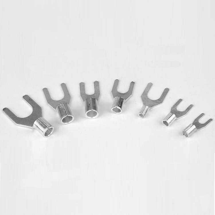 厂家直销UT1-6冷压接线端子 铜线耳 叉形裸端头 铜鼻子头 1000只