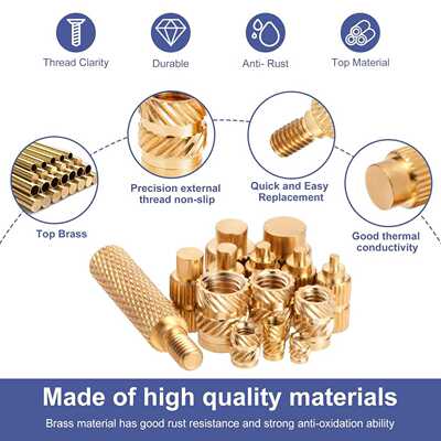 308pcs 土八铜螺母配工具盒装跨境