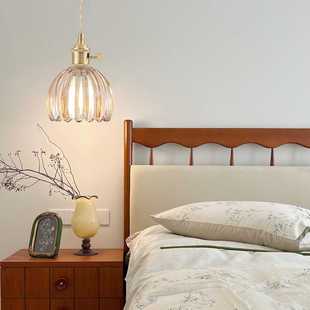 跨境迷你吊灯郁金香玻璃灯罩卧室餐厅走廊小吊灯花朵卧室吧台餐厅