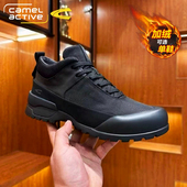 冬季 加绒保暖二棉鞋 男士 德国骆驼动感男鞋 真皮户外运动黑色休闲鞋