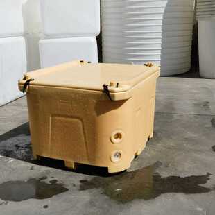 华社冷藏保鲜箱660升加厚海鲜保温箱水产加工冰桶滚塑异形