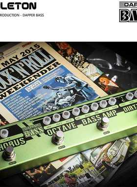 Valeton贝司斯DI盒合唱八度均衡压缩组综合单块效果器Dapper BASS