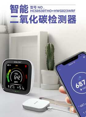 rainpoint智能监测 测试 二氧化碳 含量 室内室外检测器 智能警报