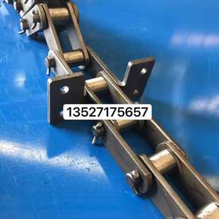 双节距输送链条50.8/P160P75 P125P150 链板线链条大弯板附件链条