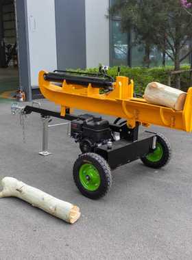 源头厂家小型劈木机 Wood splitting machine 轮式便携汽油劈柴机
