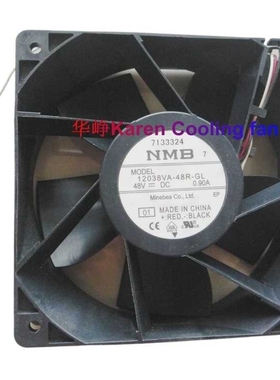 12038VA-48R-EL/GL原装NMB 4715VL-07W-B89 48V 12CM暴力散热风扇