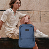 凯文克莱双肩包男士 Calvin Klein 通勤商务背包简约出差电脑书包