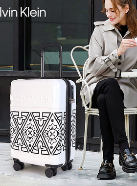 Calvin Klein/凯文克莱行李箱男女大容量24轻便万向轮拉杆旅行箱