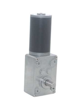 DC 12V 24V蜗轮蜗杆减速电机双轴5-470Rpm自锁可调速正反转电机