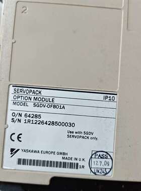 议价安川模块SGDV-OFB01A二手，有两个成色如图