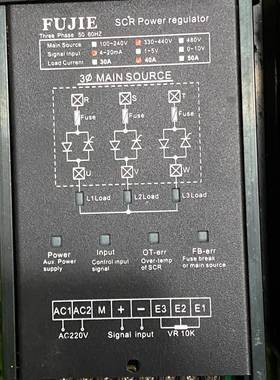 议价FUJIE三相电力调整器HW3-4-4-040-PF SCR
