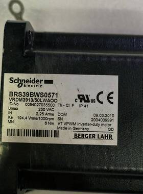议价施耐德伺服马达  BRS39BWS0571  功能正常  图