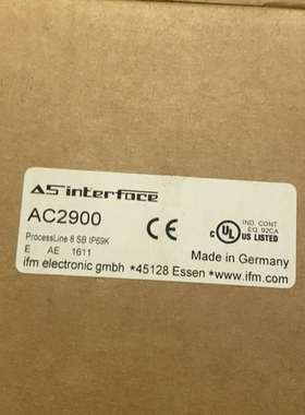 议价Ifm AC2900 易福门全新AS-i ProcessLi