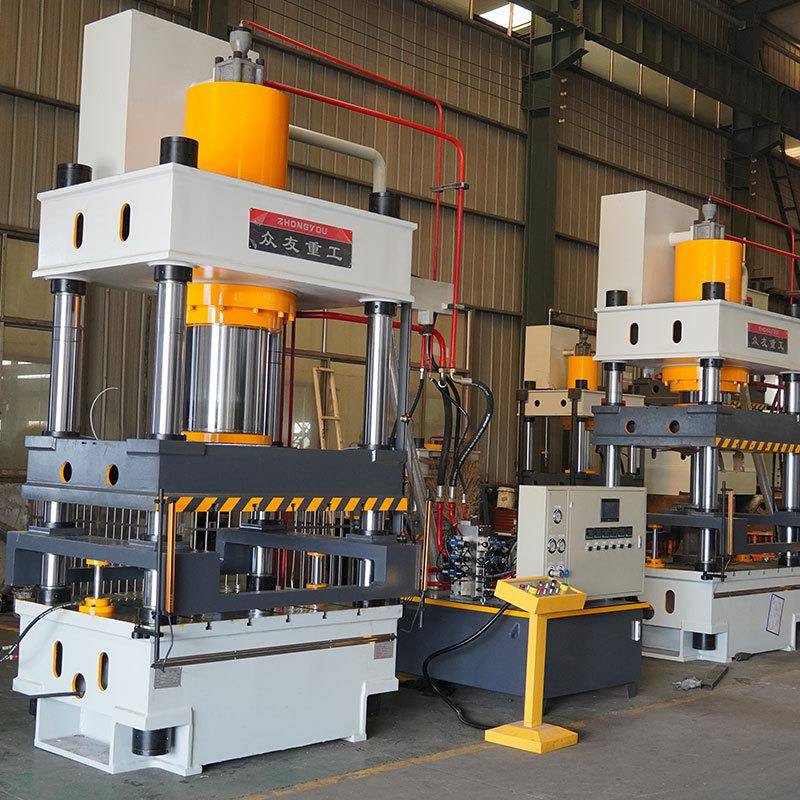 400吨鼓片热压成型液压机刹车片四柱压力机汽车配件油压机厂家