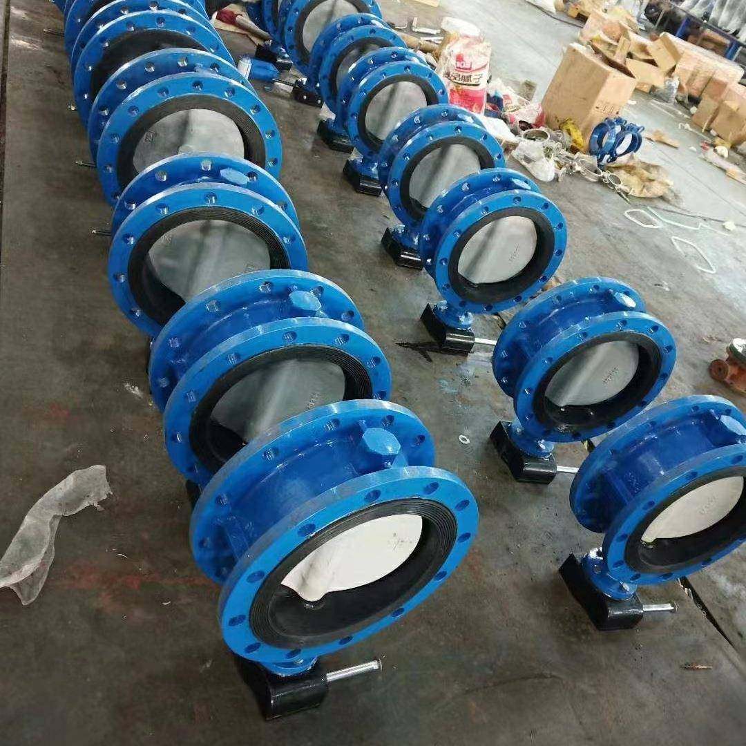 手动法兰蝶阀D41X-10/16Q-DN125/150球墨铸铁手动蝶阀