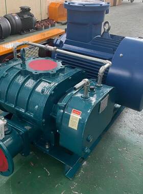 SR65三叶罗茨风机4kw高压污水处理水产养殖增氧曝气气力输送风机