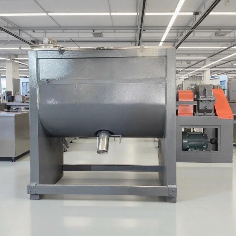 厂家现货卧式大型加热塑料烘干混合炒料机滑石粉碳粉混合搅拌机