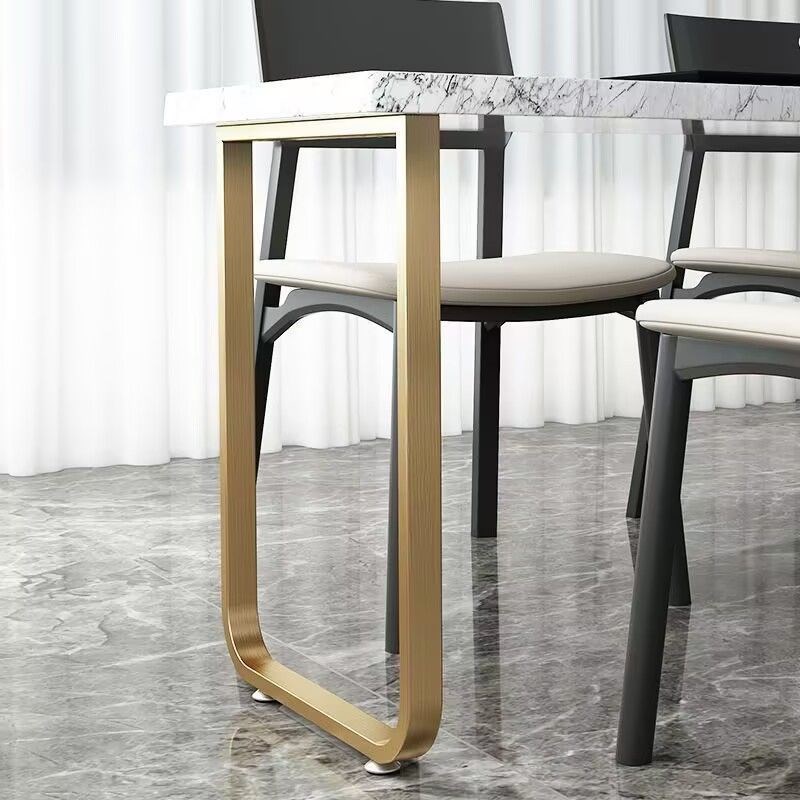 定做现代风餐桌腿支架金属吧台单边脚金色桌子梳妆台书桌腿支撑脚