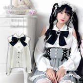 Love 复古露肩荷叶边蝴蝶结衬衫 梦展望Dear 上衣长袖 534720