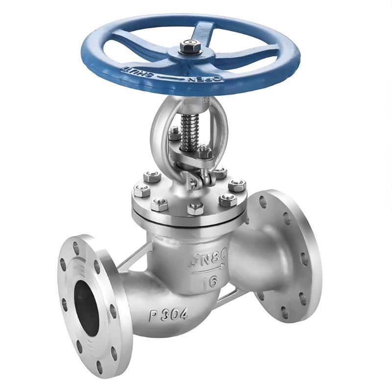 J41W-16P不锈钢法兰截止阀304高温蒸汽导热油钢DN5耐腐蚀