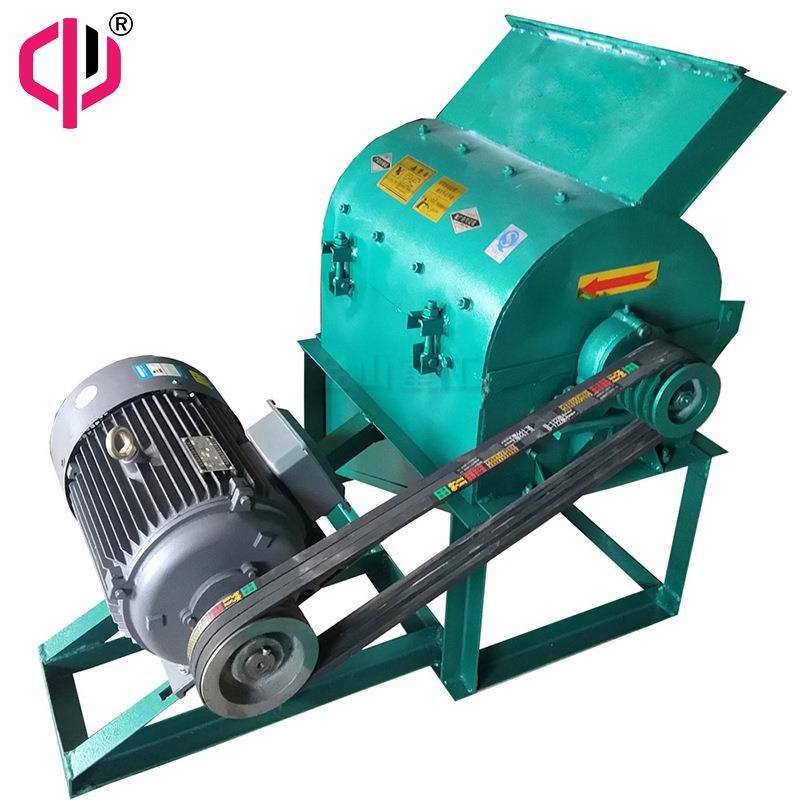 60型三相电油渣饼破碎机猪饲料加工豆粕设备锤片式花生饼粉碎机