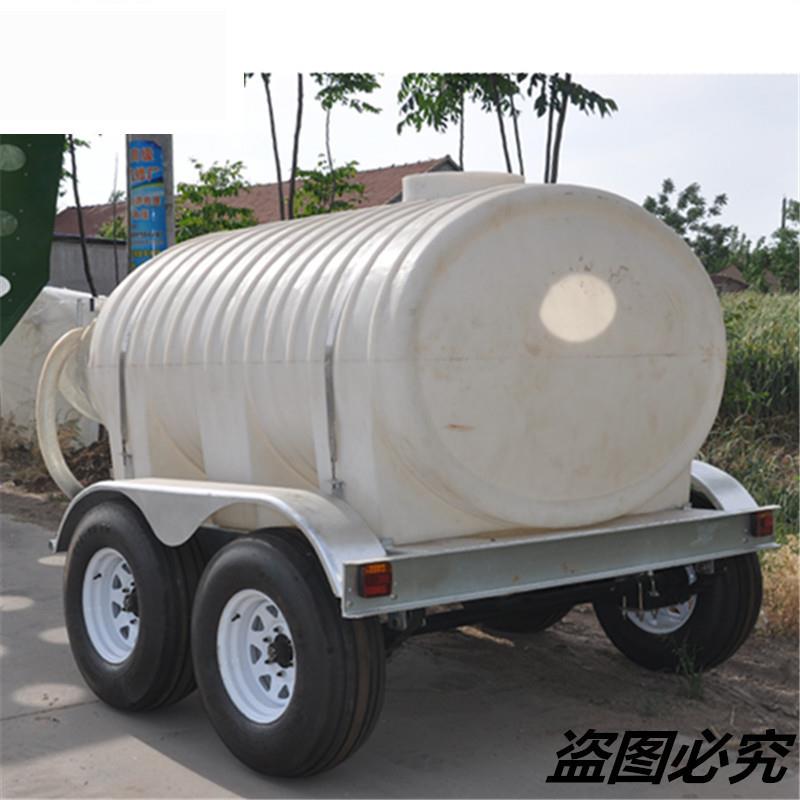 水罐拖车饮用水标准水塔镀锌拖车园林洒水拖车