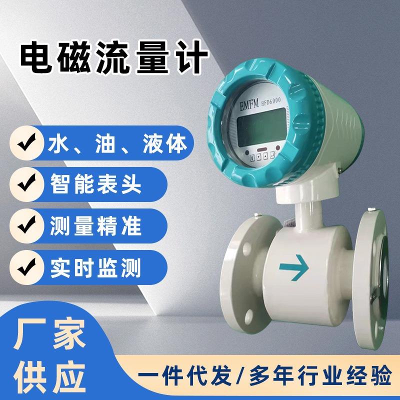 智能电磁流量计水污水液体防腐一体分体管道式LDG传感器DN50/100