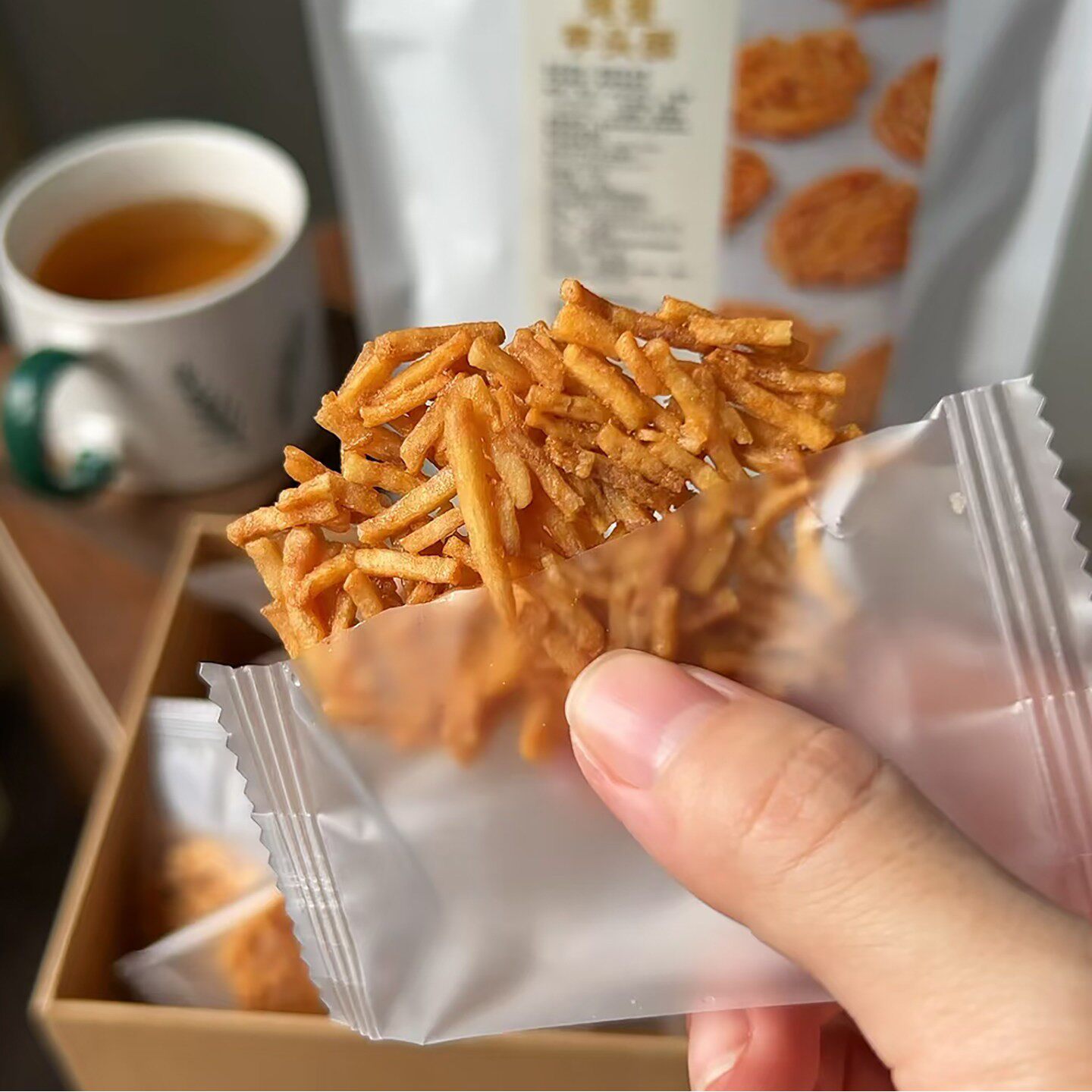 黄油鸡蛋芋头酥独立小包装香酥芋条饼干解馋小吃休闲办公室零食品