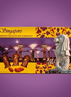 Singapore狮城新加坡特产merlion零食伴手礼巧克力坚（代可可脂）