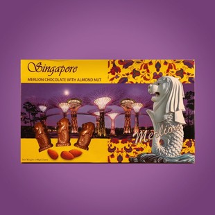 Singapore狮城新加坡特产merlion零食伴手礼巧克力坚（代可可脂）