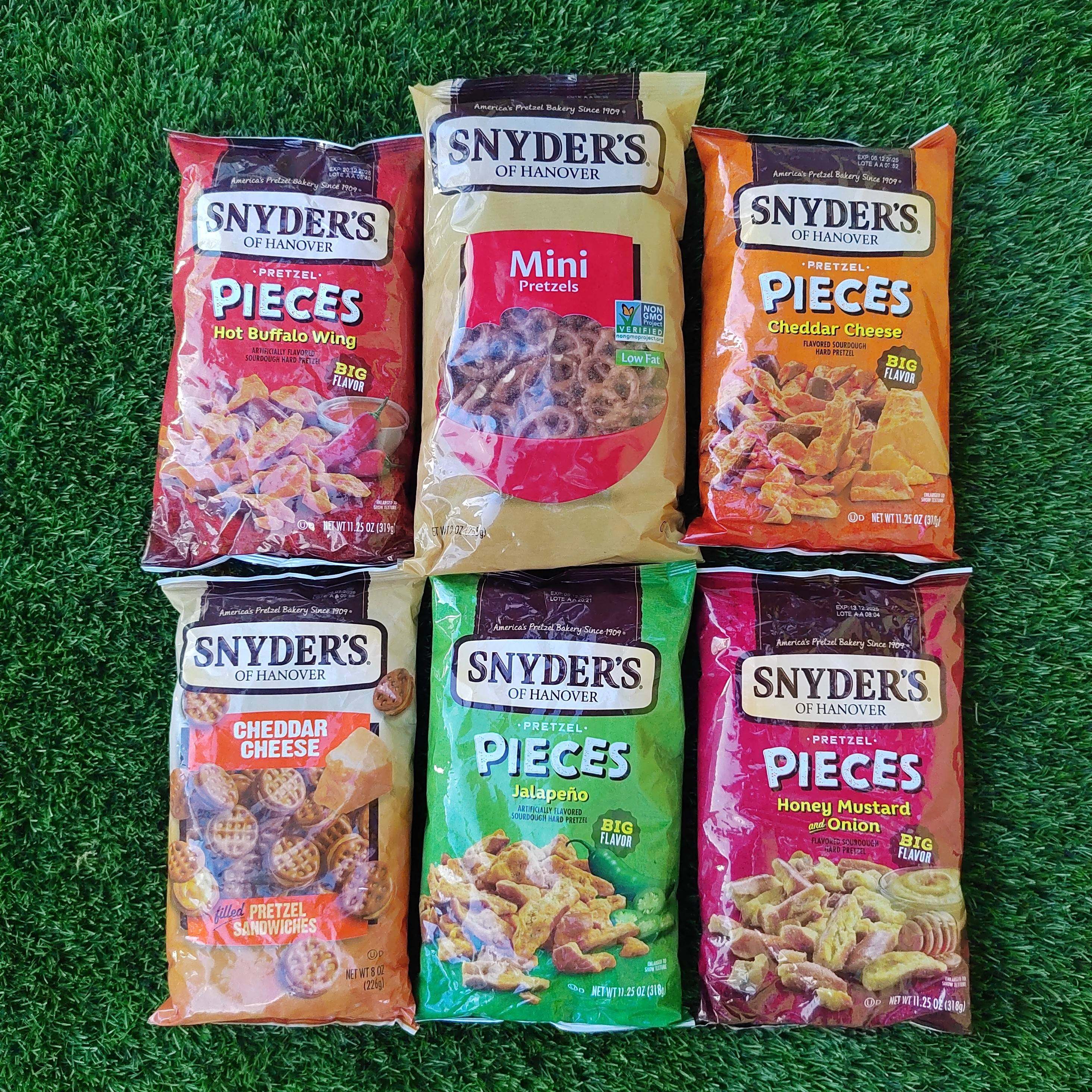 施耐德椒盐奶酪面包片酥片酸辣味面包脆块SNYDERS PRETZEL PIECES