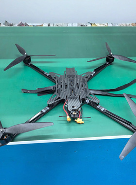 18寸FPV穿越机载重8-20KG搭载F722 120A 12S飞塔18inch光纤无人机